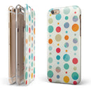 Fun Polka Pattern iPhone 6/6s or 6/6s Plus 2-Piece Hybrid INK-Fuzed Case