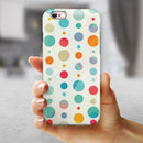 Fun Polka Pattern iPhone 6/6s or 6/6s Plus 2-Piece Hybrid INK-Fuzed Case