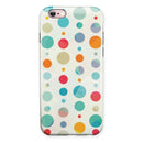 Fun Polka Pattern iPhone 6/6s or 6/6s Plus 2-Piece Hybrid INK-Fuzed Case