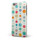 Fun Polka Pattern iPhone 6/6s or 6/6s Plus 2-Piece Hybrid INK-Fuzed Case