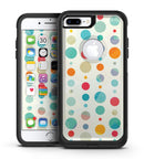 Fun Polka Pattern - iPhone 7 or 7 Plus Commuter Case Skin Kit