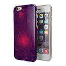 Fuscia Geometric Triangles iPhone 6/6s or 6/6s Plus 2-Piece Hybrid INK-Fuzed Case