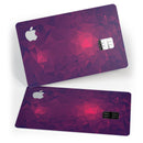 Fuscia Geometric Triangles - Premium Protective Decal Skin-Kit for the Apple Credit Card