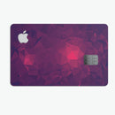 Fuscia Geometric Triangles - Premium Protective Decal Skin-Kit for the Apple Credit Card