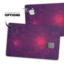 Fuscia Geometric Triangles - Premium Protective Decal Skin-Kit for the Apple Credit Card