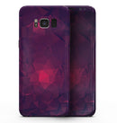 Fuscia Geometric Triangles - Samsung Galaxy S8 Full-Body Skin Kit