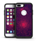 Fuscia Geometric Triangles - iPhone 7 or 7 Plus Commuter Case Skin Kit