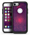 Fuscia Geometric Triangles - iPhone 7 or 7 Plus Commuter Case Skin Kit