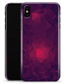 Fuscia Geometric Triangles - iPhone X Clipit Case