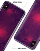 Fuscia Geometric Triangles - iPhone X Clipit Case