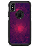 Fuscia Geometric Triangles - iPhone X OtterBox Case & Skin Kits