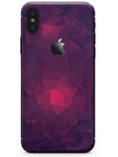 Fuscia Geometric Triangles - iPhone X Skin-Kit