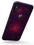 Fuscia Geometric Triangles - iPhone X Skin-Kit