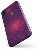 Fuscia Geometric Triangles - iPhone X Skin-Kit