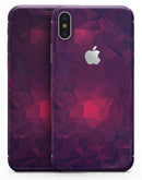 Fuscia Geometric Triangles - iPhone X Skin-Kit