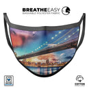 Fusion NYC Overlook - Made in USA Mouth Cover Unisex Anti-Dust Cotton Blend Reusable & Washable Face Mask with Adjustable Sizing for Adult or Child