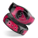 Fuzzy Real Pink Leopard Print - Decal Skin Wrap Kit for the Disney Magic Band