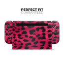 Fuzzy Real Pink Leopard Print // Skin Decal Wrap Kit for Nintendo Switch Console & Dock, Joy-Cons, Pro Controller, Lite, 3DS XL, 2DS XL, DSi, or Wii - Vinyl Skin Wrap for Nintendo Switch 2, OLED, Lite, Pro Controller, Wii & Classic Handhelds