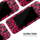 Fuzzy Real Pink Leopard Print // Skin Decal Wrap Kit for Nintendo Switch Console & Dock, Joy-Cons, Pro Controller, Lite, 3DS XL, 2DS XL, DSi, or Wii - Vinyl Skin Wrap for Nintendo Switch 2, OLED, Lite, Pro Controller, Wii & Classic Handhelds