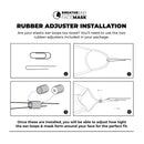 Abstract Fire & Ice V19 - Made in USA Mouth Cover Unisex Anti-Dust Cotton Blend Reusable & Washable Face Mask with Adjustable Sizing for Adult or Child