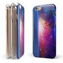 Galaxy Explosion over Calm Sea Shore iPhone 6/6s or 6/6s Plus 2-Piece Hybrid INK-Fuzed Case