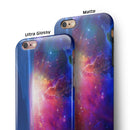 Galaxy Explosion over Calm Sea Shore iPhone 6/6s or 6/6s Plus 2-Piece Hybrid INK-Fuzed Case