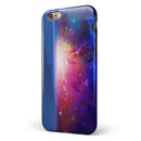 Galaxy Explosion over Calm Sea Shore iPhone 6/6s or 6/6s Plus 2-Piece Hybrid INK-Fuzed Case