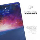 Galaxy Explosion over Calm Sea Shore - Full Body Skin Decal for the Apple iPad Pro 12.9", 11", 10.5", 9.7", Air or Mini (All Models Available)