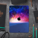 Galaxy Explosion over Calm Sea Shore - Full Body Skin Decal for the Apple iPad Pro 12.9", 11", 10.5", 9.7", Air or Mini (All Models Available)