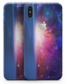 Galaxy Explosion over Calm Sea Shore - iPhone X Skin-Kit