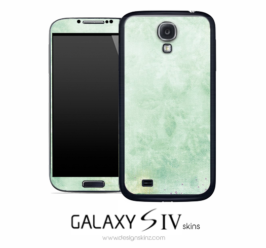Faded Green Floral Skin for the Galaxy S4