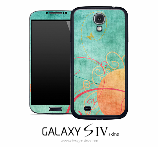 Abstract Sunny Butterfly Skin for the Galaxy S4