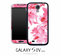 Abstract Pink Flowers Skin for the Galaxy S4