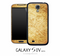 Golden Raised Floral Skin for the Galaxy S4