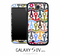 Tiled Colorful Anchors Skin for the Galaxy S4