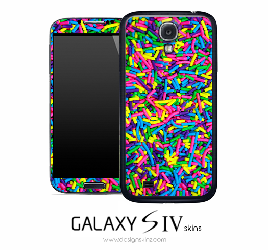 Large Neon Sprinkles Skin for the Galaxy S4