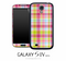 Bright Plaid Skin for the Galaxy S4