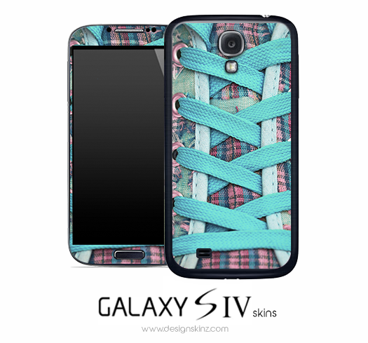 Blue Laces Skin for the Galaxy S4