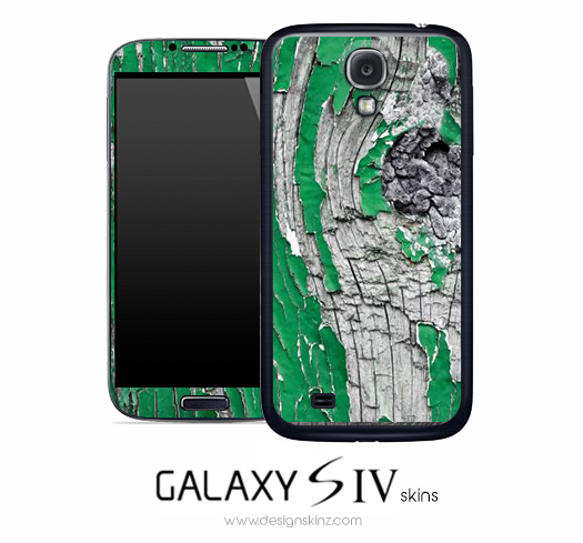 Green Paint Chip Skin for the Galaxy S4