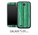 Green Stained Wood Skin for the Galaxy S4
