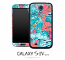 Abstract Map Skin for the Galaxy S4