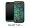 Gold Printed Floral Skin for the Galaxy S4