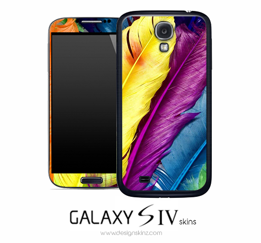 Neon Feathers Skin for the Galaxy S4