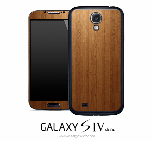 Straight Wood Skin for the Galaxy S4
