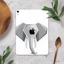 Geometric Elephant - Full Body Skin Decal for the Apple iPad Pro 12.9", 11", 10.5", 9.7", Air or Mini (All Models Available)