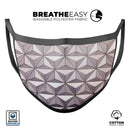 Geometric EpShapes V1 - Made in USA Mouth Cover Unisex Anti-Dust Cotton Blend Reusable & Washable Face Mask with Adjustable Sizing for Adult or Child
