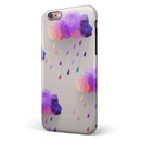 Geometric Rain Clouds iPhone 6/6s or 6/6s Plus 2-Piece Hybrid INK-Fuzed Case