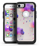 Geometric Rain Clouds - iPhone 7 or 7 Plus Commuter Case Skin Kit