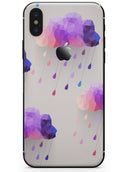 Geometric Rain Clouds - iPhone X Skin-Kit