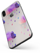 Geometric Rain Clouds - iPhone X Skin-Kit